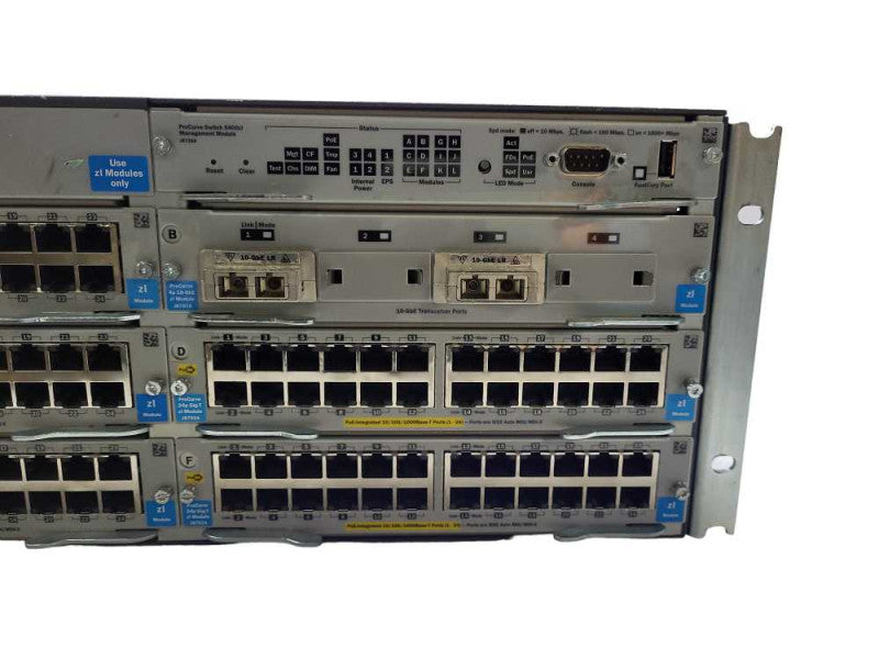 HP ProCurve 5406ZL Switch J8697A w/ 5x J8702A, 1x J8707A $