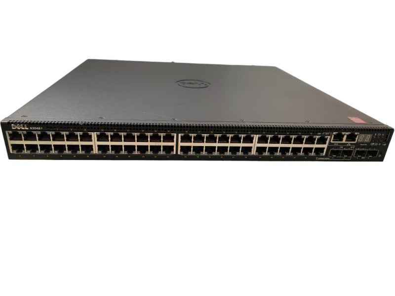 Dell N3048P 48 Port Gigabit PoE Network Switch 2x PSU, Factory reset !