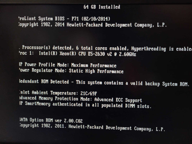 HP DL360p G8 1U Server | Xeon E5-2630 v2 @ 2.6GHz 64GB Ram P420i 2x PSU 2.5\\" $