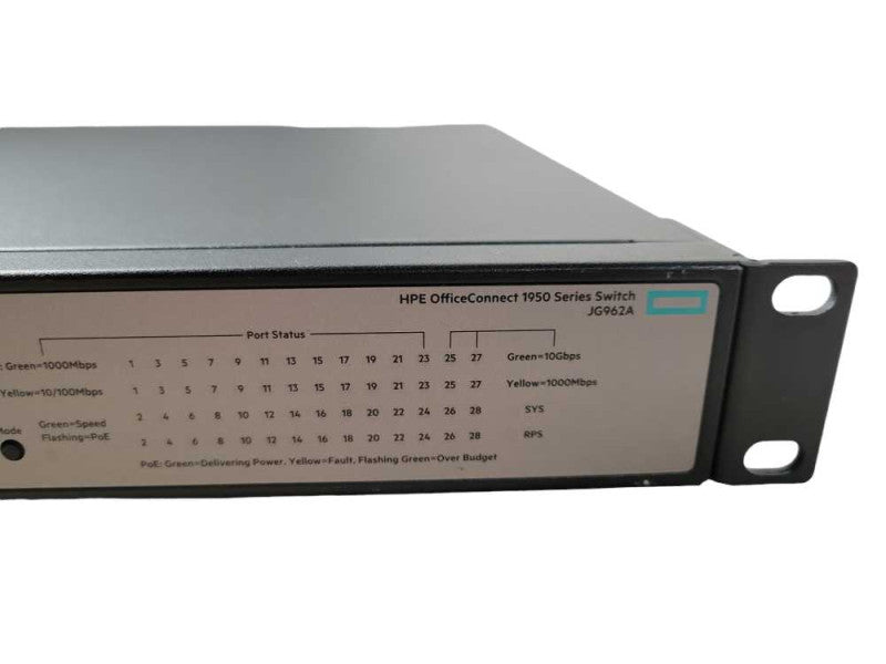 JG962A HPE OfficeConnect 1950-24G-2SFP+-2XGT-PoE+ Managed Switch !