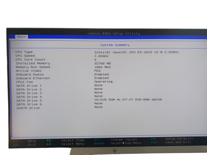 Lenovo ThinkCentre P500 Xeon E5-1603 v3 @2.80GHz 32GB RAM Quadro K1200 4GB  -