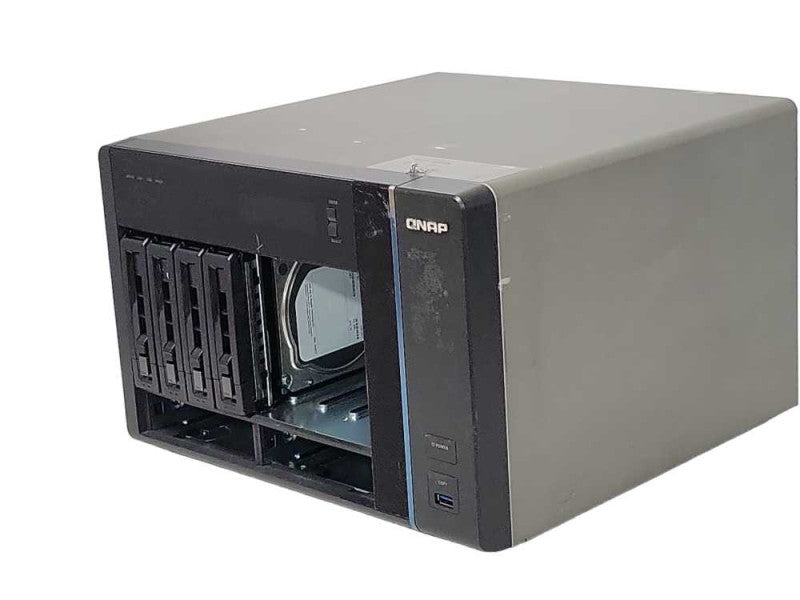 QNAP TS-1079 Pro 10 Bay Turbo NAS Server, 4x 3TB HDD, Factory reset, READ _