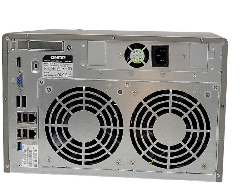 QNAP TS-1079 Pro 10 Bay Turbo NAS Server, 4x 3TB HDD, Factory reset, READ _