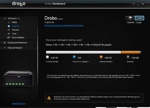 Drobo B800i | 8-Bay 2x iSCSI USB Type B NAS/DAS | 6x 1TB HDD\\'s )