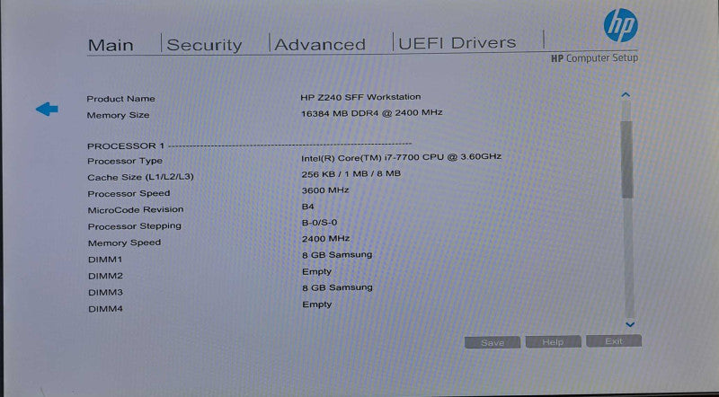 HP Z240 SFF Desktop | i7-7700 @ 3.60GHz 16GB DDR4 512GB NVMe )