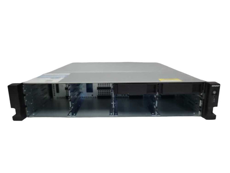 QNAP TS-1263U-RP 12 BAY NAS with 2x 6TB HDDs 2x PSU, READ _