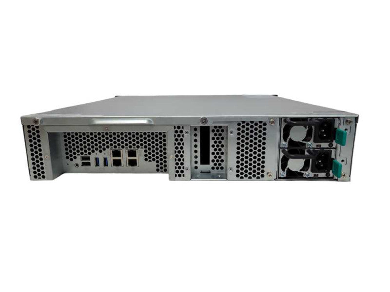 QNAP TS-1263U-RP 12 BAY NAS with 2x 6TB HDDs 2x PSU, READ _
