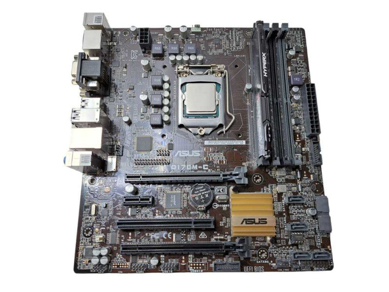Asus Q170M-C Motherboard + Intel Core i7-6700 @ 3.40GHz HyperX 8GB DDR4  )