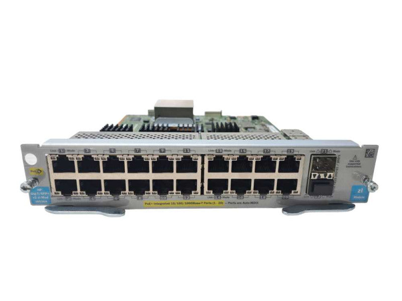 HP J9536A 20-Port GIG-T PoE+ 2-Port SFP+ V2 ZL Expansion Module Q)