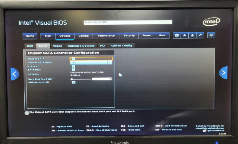 Intel BOXNUC8i7BEH1 i7-8559U 2.7GHz, 16GB, 256GB SSD w/ toshiba adapter _