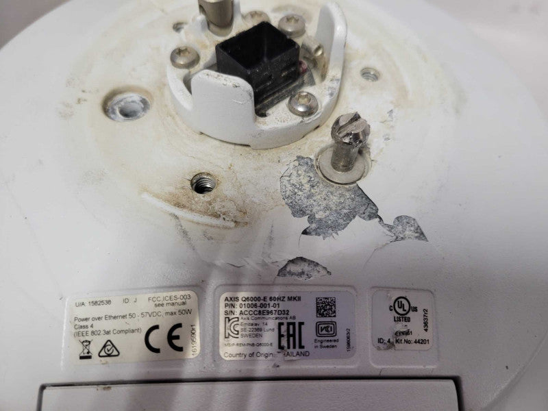 Axis Q6000-E MKII 01006-001-01 360 Degree security camera only, READ _