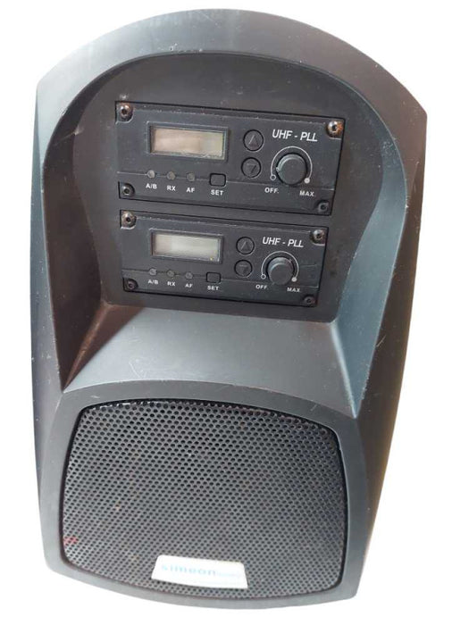 Pair of Simeon 500WU Portable UHF FM Soundfeild System Speakers  =
