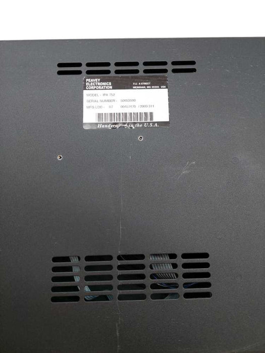 Architechural Acoustics Industrial by Peavey Power AmplifierModel: IPA 752 =