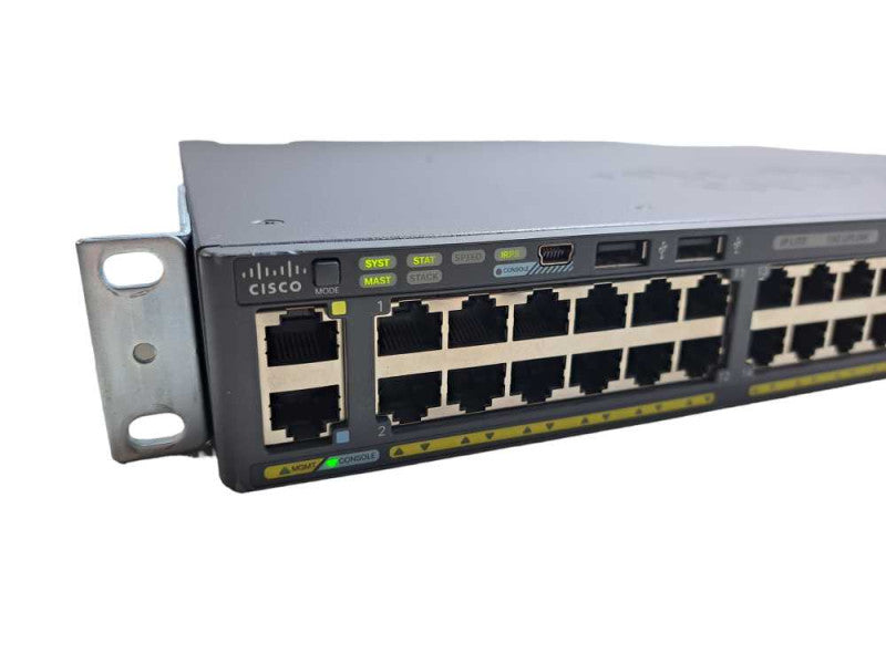 Cisco WS-C2960XR-48TD-I | 48-Port Gigabit Network Switch | 2x 10G SFP+ Uplink Q)