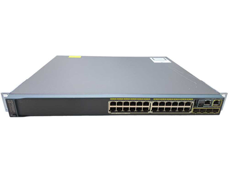 Cisco WS-C2960S-24PS-L | 24 Port Gigabit 370W PoE+ Network Switch )
