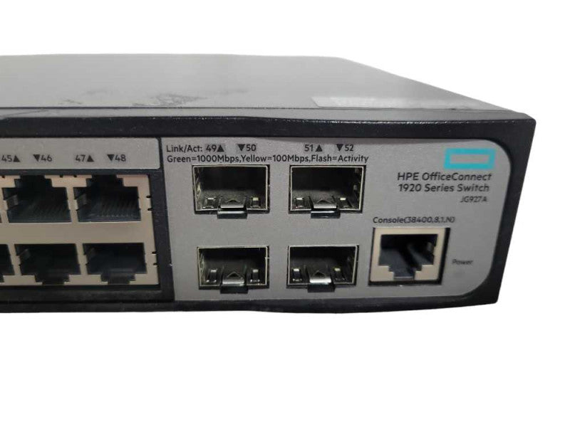 HP 1920-48G Switch JG927A 48 Port Managed Ethernet Switch !
