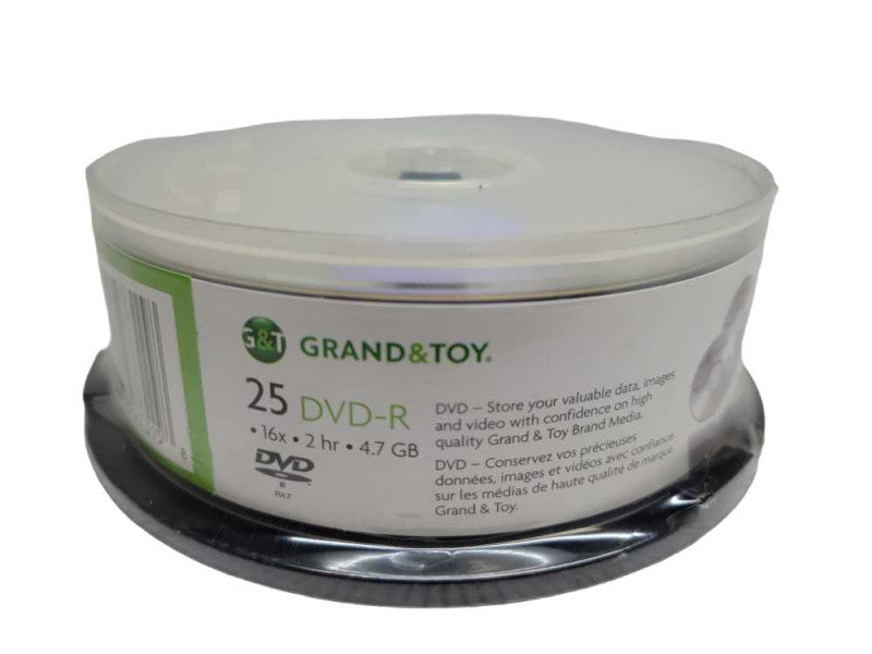 25-Pack DVD-R - 16x Speed - 2HR - 4.7GB  %