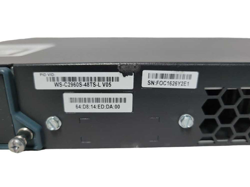 Cisco WS-C2960S-48TS-L 48-Port Gigabit Managed Switch _