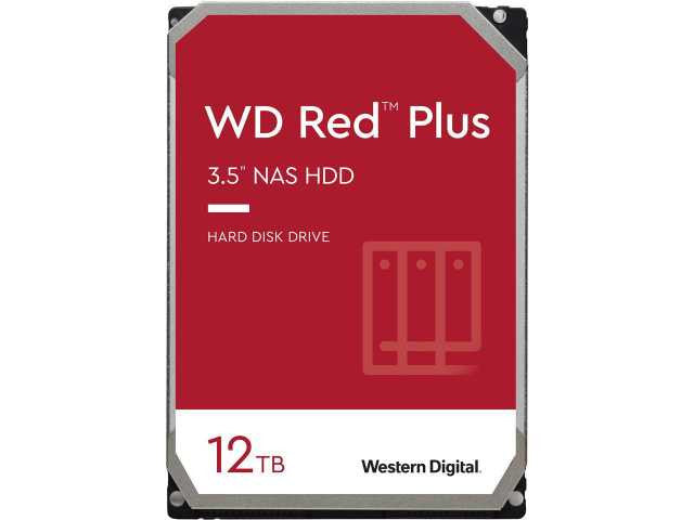 WD 12TB SATA 3.5\\'\\' RED PLUS NAS WD120EFBX 7200 RPM 256MB Cache HDD 100% HEALTH   :