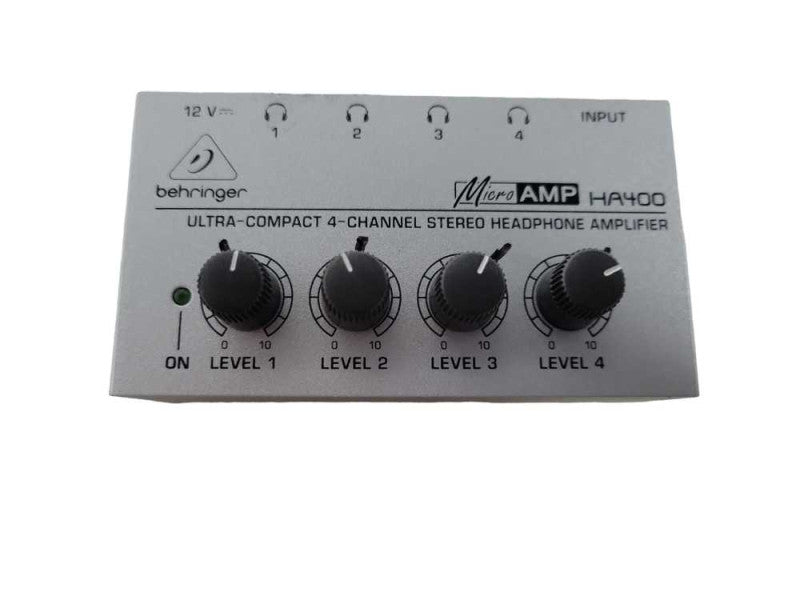 Behringer Micro AMP HA400 Ultra Compact 4-Channel Stereo Headphone Amplifier !