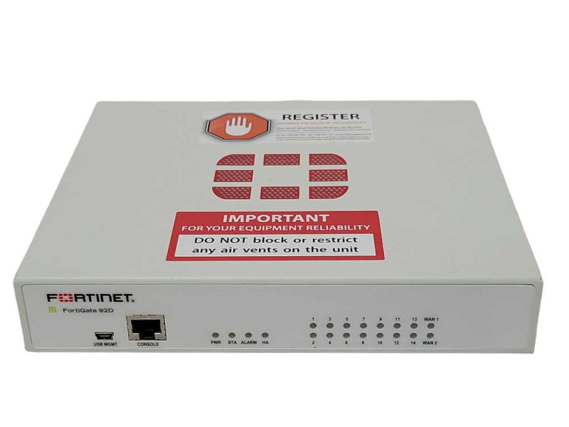 FORTINET FORTIGATE-92D FG-92D FIREWALL, READ _