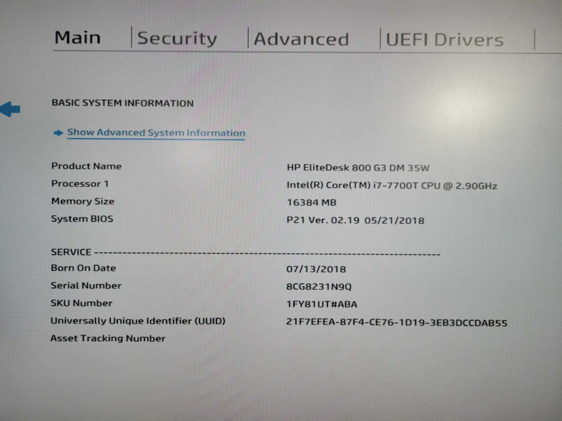 HP EliteDesk 800 G3 USFF i7-7700T @ 2.90GHz 16GB DDR4 512GB M.2 + 65W Adapter !