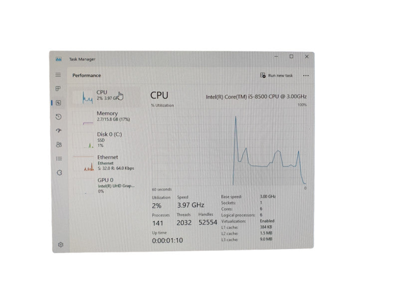 HP ProDesk 400 G5 SSF i5-8500 @3.00Ghz 16GB RAM & 256GB SSD  -