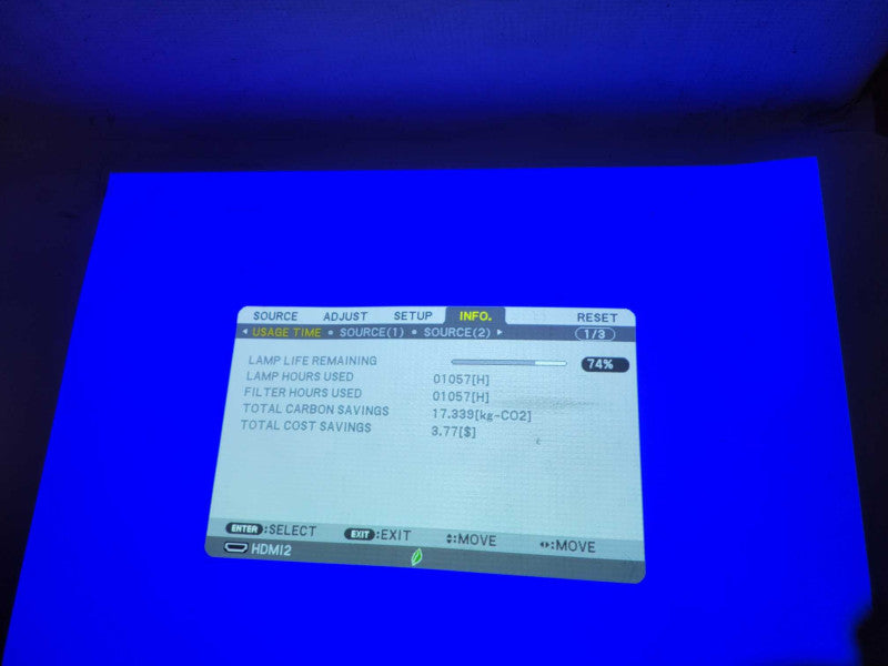 NEC NP-ME331X 3300 Lumen HDMI VGA HD Projector - 1057 Hours !