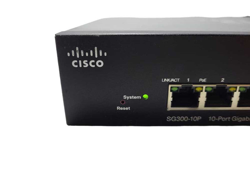 Cisco Systems SG300-10P 10-Port Gigabit PoE Managed switch $