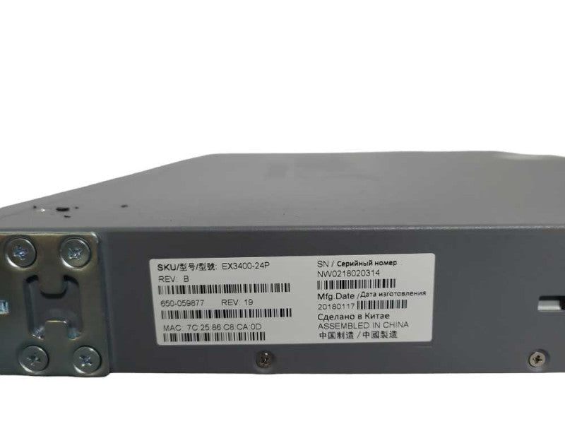 Juniper Networks EX3400-24P 24-Port Gigabit PoE Switch with 1x PSU Q_