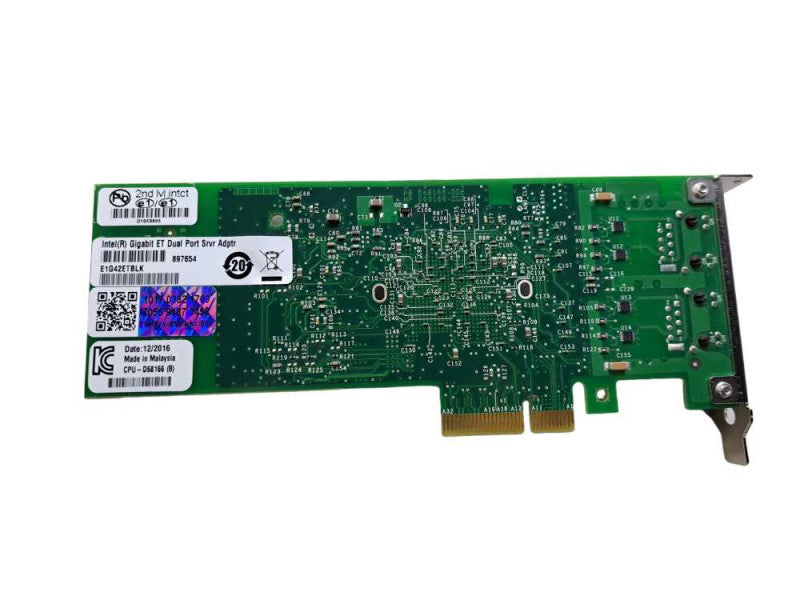 Intel Gigabit ET Dual Port Server Low Profile Ethernet Adapter | E1G42ETBLK )