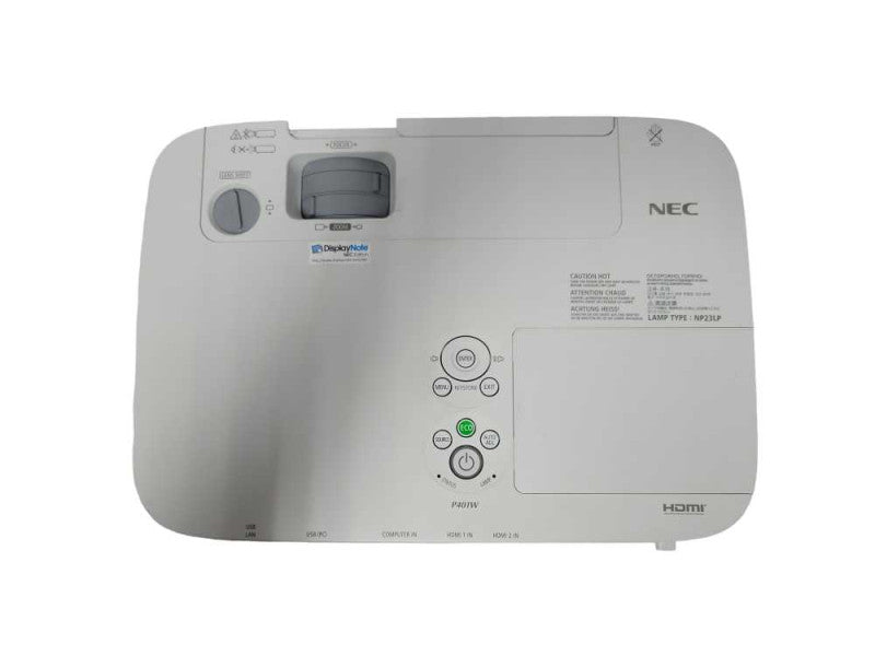 NEC NP-P401W HD HDMI Projector with 1951 LAMP HRS, No Remote controller _