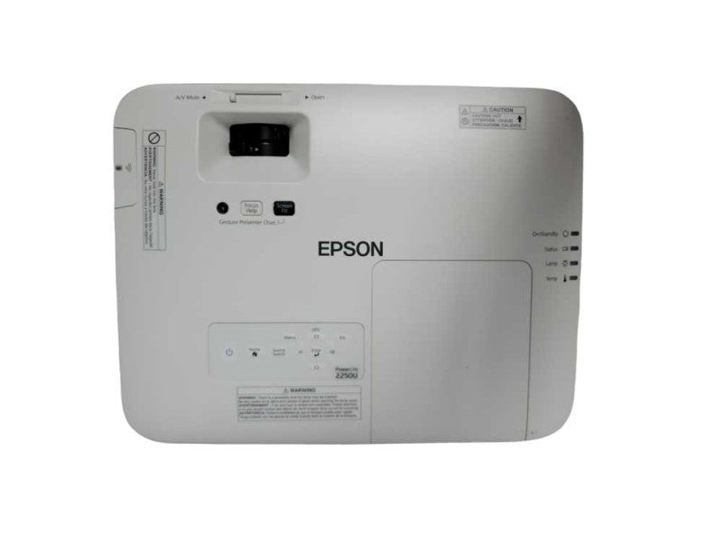 Epson/Crestron PowerLite 2250U Full HD WUXGA H871A Projector, 213 Hours _