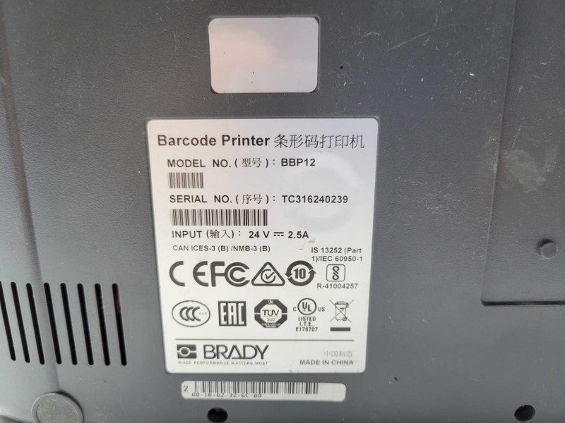 Brady BBP12 Label printer _