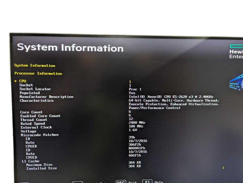 HP ProLiant ML350 Gen9 E5-2620 v3 @2.40Ghz 32GB RAM P440ar RAID -