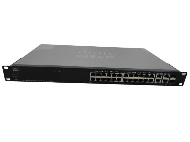 Cisco SG300-28PP 24-Port Gigabit PoE+ Managed Network Switch !