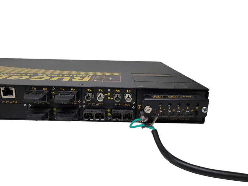 Siemens RuggedCom RSG2100-R-RM-HI Modular Fiber Optic Network Switch %