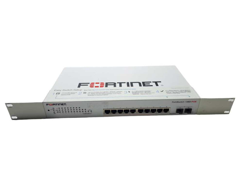 Fortinet FortiSwitch 108D-POE | 8-Port Gigabit PoE 75W Switch | 2x Combo SFP )