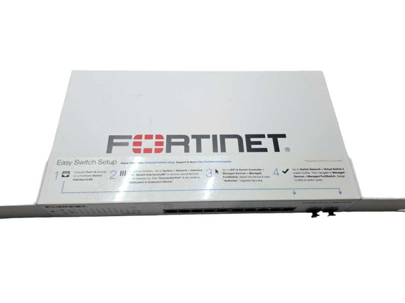 Fortinet FortiSwitch 108D-POE | 8-Port Gigabit PoE 75W Switch | 2x Combo SFP )