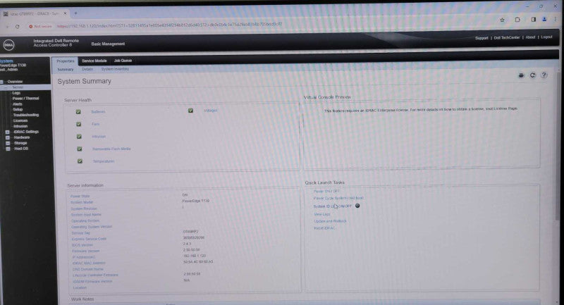 Dell PowerEdge T130 Xeon E3-1270 V6 3.8GHz, 32GB DDR4, S130, 2x 3.5\\" Caddies _
