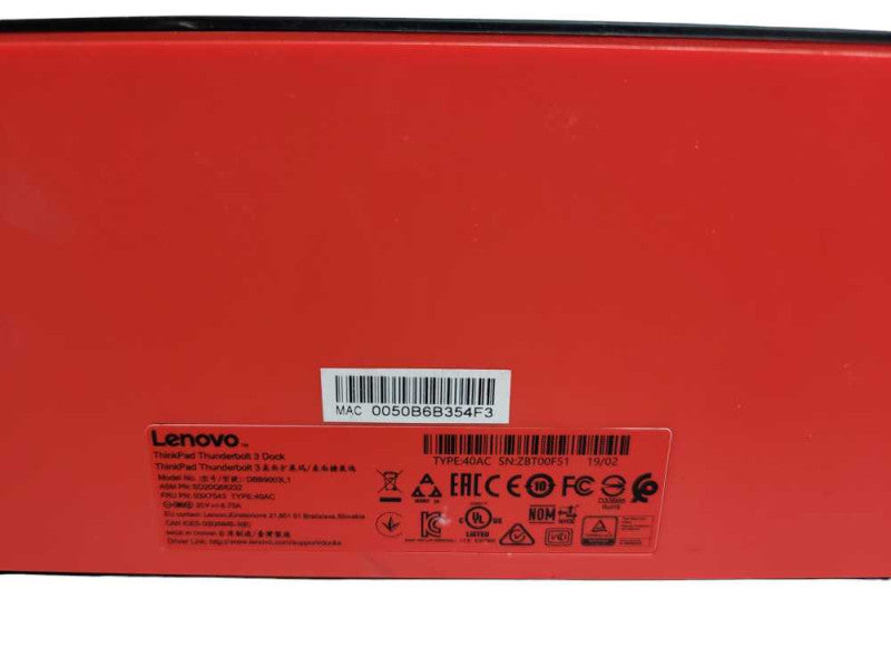 Lenovo ThinkPad thunderbolt 3 Dock + PWR Q%
