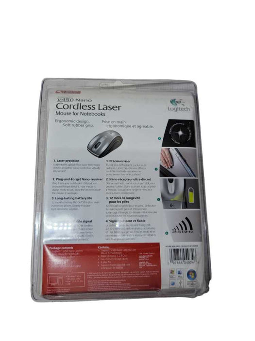 Logitec V450 Nano Cordless Laser Mouse %
