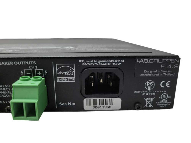 Lab Gruppen E Series 4:2 2-Channel Installation Amplifier, READ _