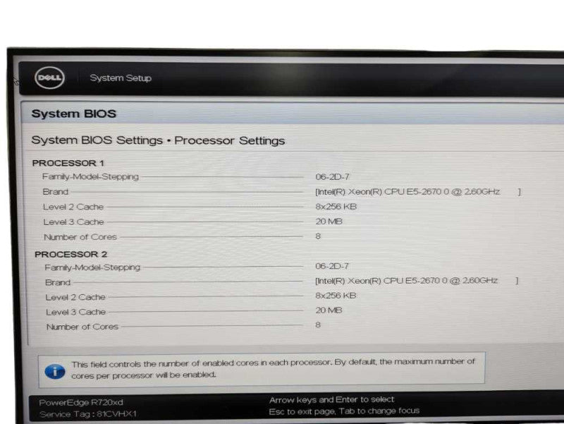 DELL PowerEdge R720xd 2x Intel Xeon E5-2670 0 @ 2.60Ghz 128GB RAM H710p RAID  -