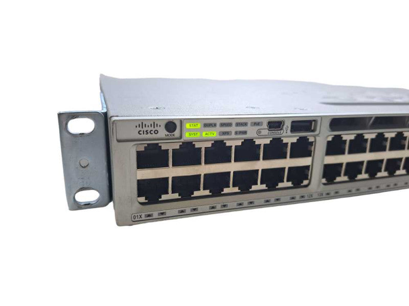 Cisco WS-C3850-48U-S | 48-Port GbE UPoE Network Switch | 2x 1100W PSU\\\\\\'s Q)
