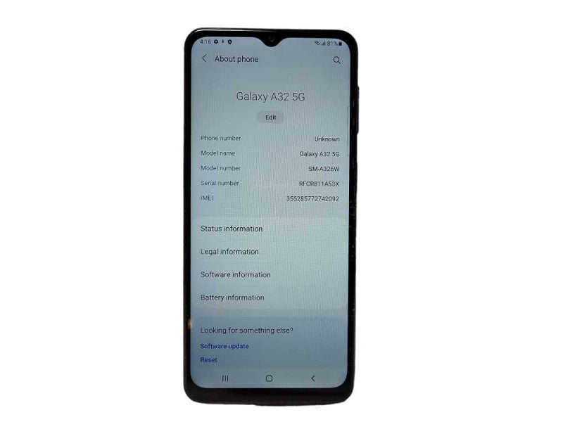 Samsung Galaxy A32 5G 64GB (SM-A326W) - READ $
