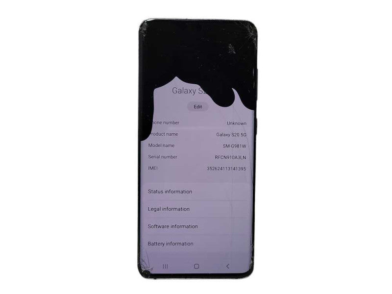 Samsung Galaxy S20 5G SM-G981W - READ $