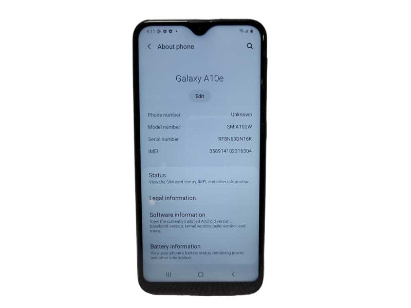 Samsung Galaxy A10e 32GB (SM-A102W) READ $