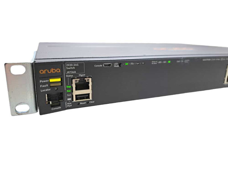 HPE Aruba J9726A 2920-24G | 24-Port Managed Gigabit Switch w/ Ears )