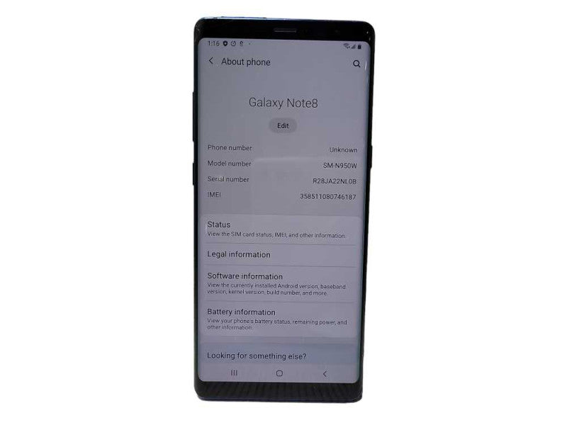 Samsung Galaxy Note 8 64GB (SM-N950W) - READ $